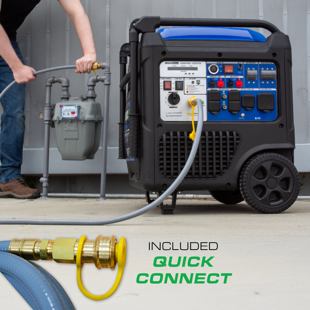 DuroMax XP11,000iHT Watt Portable Tri Fuel Inverter Generator - Quiet, Low THD