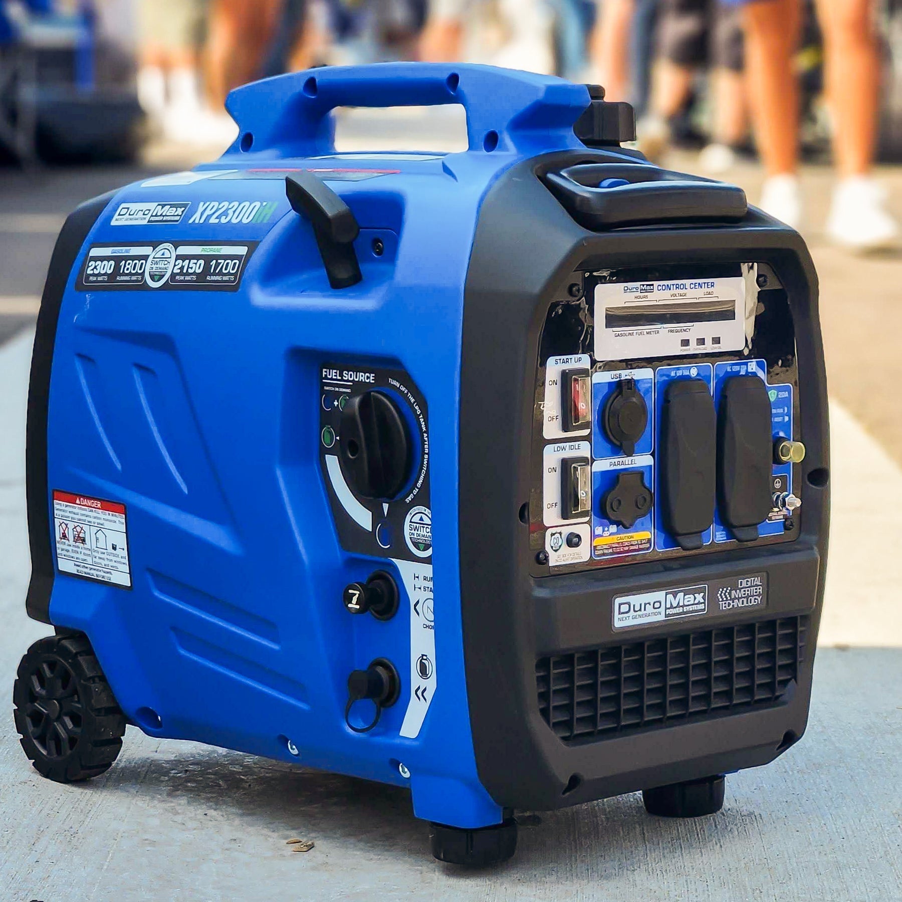 DuroMax XP2,300iH Watt Portable Dual Fuel Inverter Generator - Quiet, Low THD
