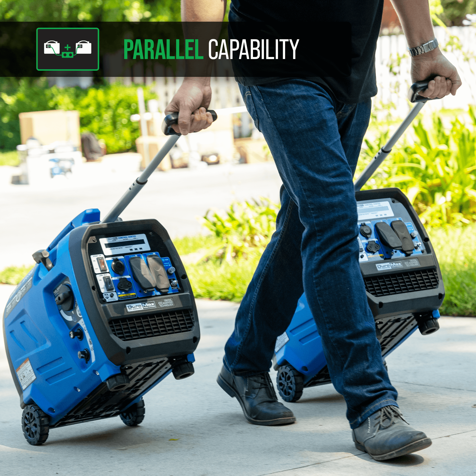 DuroMax XP2,300iH Watt Portable Dual Fuel Inverter Generator - Quiet, Low THD