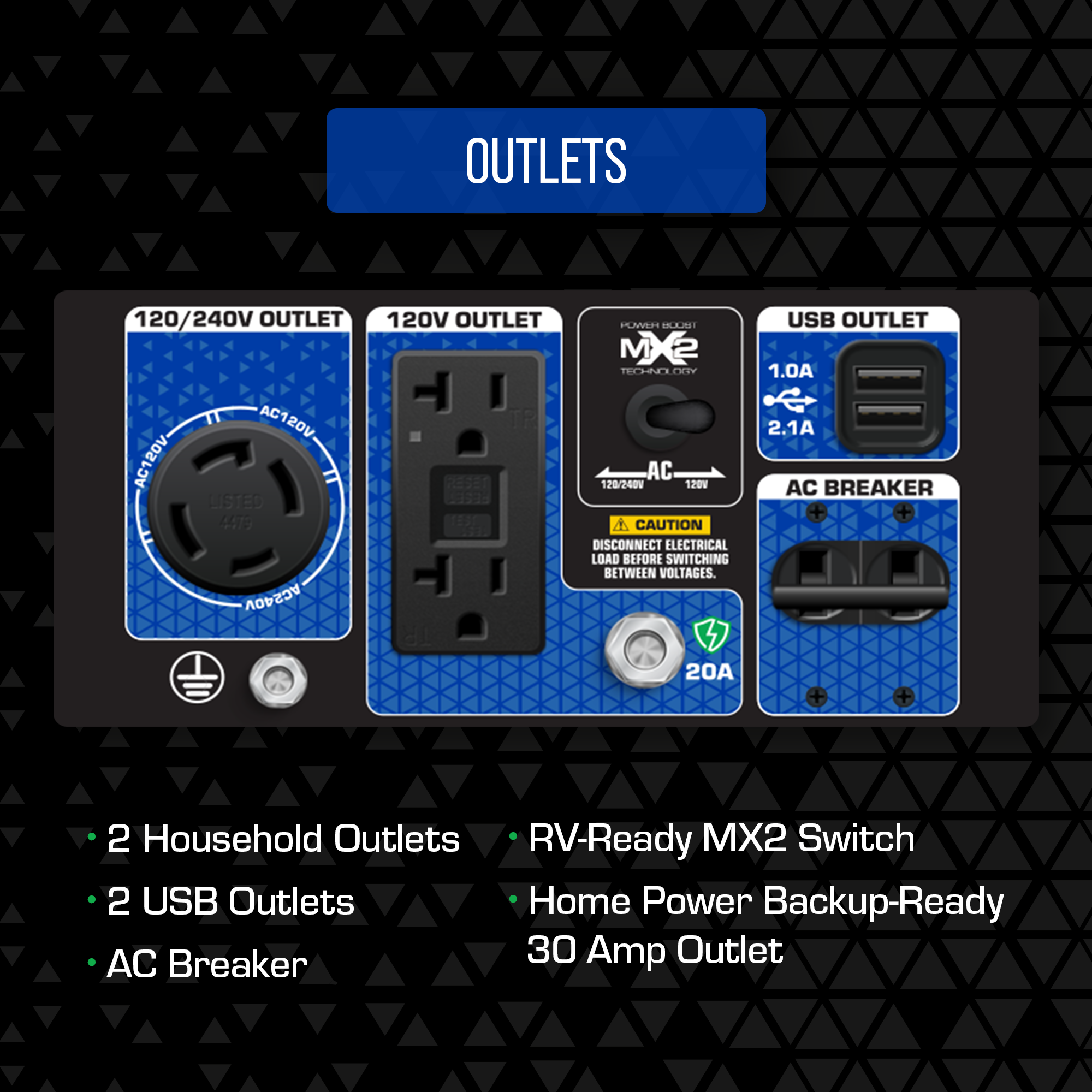 DuroMax XP5,500HX Watt Dual Fuel Portable HX Generator w/ CO Alert